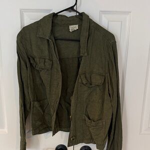 Nicole Miller Olive Green Jacket